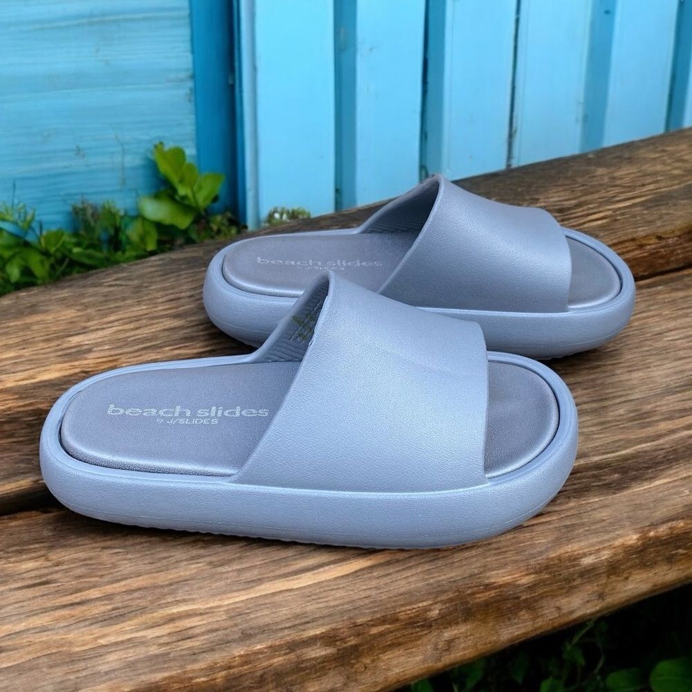 NIB New J/Slides NY SQUISH Grey EVA Slip on Slide… - image 8